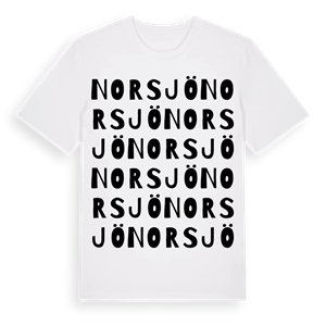 Norsjö ordlek t-shirt – ekologisk bomull t-shirt från Pinshirt