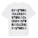 White t-shirt med Nya Storbäcken ordlek t-shirt