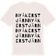 Vintage White t-shirt med Nyåkerstjärn ordlek t-shirt