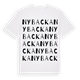 White t-shirt med Nybacka ordlek t-shirt