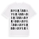 White t-shirt med Nybränna ordlek t-shirt