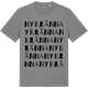 Mid Heather Gray t-shirt med Nybränna ordlek t-shirt