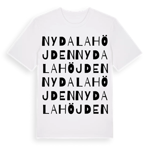 Nydalahöjden ordlek t-shirt – ekologisk bomull t-shirt från Pinshirt