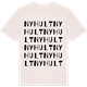 Vintage White t-shirt med Nyhult ordlek t-shirt