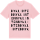 Pink Cotton t-shirt med Nyklinten ordlek t-shirt