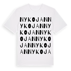 Nykojan ordlek t-shirt – ekologisk bomull t-shirt från Pinshirt