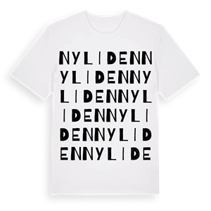 Nyliden ordlek t-shirt – ekologisk bomull t-shirt från Pinshirt