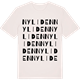 Vintage White t-shirt med Nyliden ordlek t-shirt
