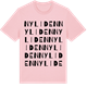 Pink Cotton t-shirt med Nyliden ordlek t-shirt