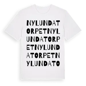 Nylundatorpet ordlek t-shirt – ekologisk bomull t-shirt från Pinshirt