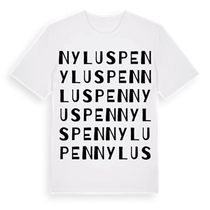 Nyluspen ordlek t-shirt – ekologisk bomull t-shirt från Pinshirt
