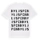 Nyluspen ordlek t-shirt