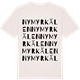 Vintage White t-shirt med Nymyrkälen ordlek t-shirt
