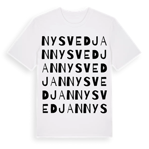 Nysvedjan ordlek t-shirt – ekologisk bomull t-shirt från Pinshirt