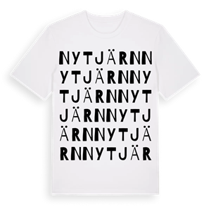 Nytjärn ordlek t-shirt – ekologisk bomull t-shirt från Pinshirt