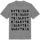 Mid Heather Gray t-shirt med Nyträsk ordlek t-shirt
