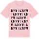 Pink Cotton t-shirt med Nyvik ordlek t-shirt