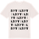 Vintage White t-shirt med Nyvik ordlek t-shirt