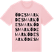 Pink Cotton t-shirt med Ödesmark ordlek t-shirt