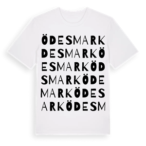 Ödesmark ordlek t-shirt – ekologisk bomull t-shirt från Pinshirt
