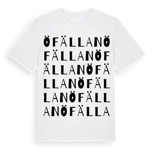 Öfällan ordlek t-shirt – ekologisk bomull t-shirt från Pinshirt