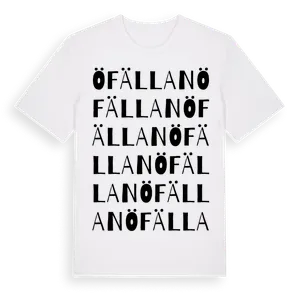 Öfällan ordlek t-shirt – ekologisk bomull t-shirt från Pinshirt