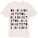 Vintage White t-shirt med Ol-Nilshultet ordlek t-shirt