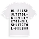 Ol-Nilshultet ordlek t-shirt