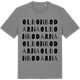Mid Heather Gray t-shirt med Olbonbodarna ordlek t-shirt