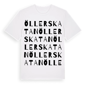 Öllerskatan ordlek t-shirt – ekologisk bomull t-shirt från Pinshirt