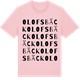 Pink Cotton t-shirt med Olofsbäck ordlek t-shirt