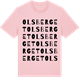 Pink Cotton t-shirt med Olsberget ordlek t-shirt