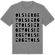 Mid Heather Gray t-shirt med Olsberget ordlek t-shirt