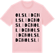 Pink Cotton t-shirt med Olsliden ordlek t-shirt