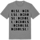 Mid Heather Gray t-shirt med Olsliden ordlek t-shirt
