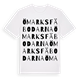 White t-shirt med Ömarksfäbodarna ordlek t-shirt