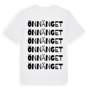 Önnänget ordlek t-shirt – ekologisk bomull t-shirt från Pinshirt