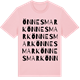 Pink Cotton t-shirt med Önnesmark ordlek t-shirt