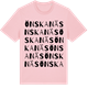 Pink Cotton t-shirt med Önskanäs ordlek t-shirt