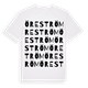 White t-shirt med Öreström ordlek t-shirt