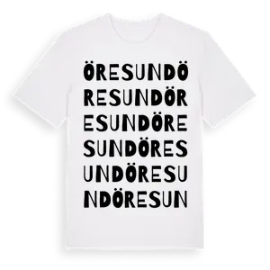 Öresund ordlek t-shirt – ekologisk bomull t-shirt från Pinshirt