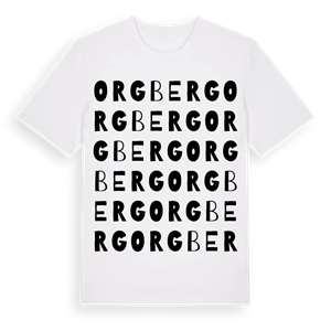Orgberg ordlek t-shirt – ekologisk bomull t-shirt från Pinshirt
