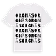 White t-shirt med Orgnäs ordlek t-shirt