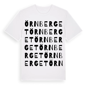 Örnberget ordlek t-shirt – ekologisk bomull t-shirt från Pinshirt