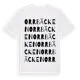 White t-shirt med Orrbäcken ordlek t-shirt