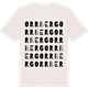 Vintage White t-shirt med Orrberg ordlek t-shirt
