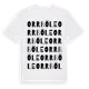 White t-shirt med Orrböle ordlek t-shirt