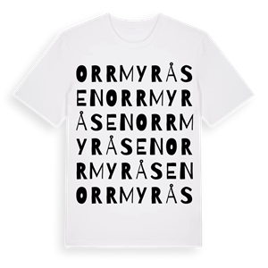 Orrmyråsen ordlek t-shirt – ekologisk bomull t-shirt från Pinshirt