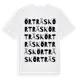 White t-shirt med Örträsk ordlek t-shirt