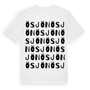 Ösjön ordlek t-shirt – ekologisk bomull t-shirt från Pinshirt